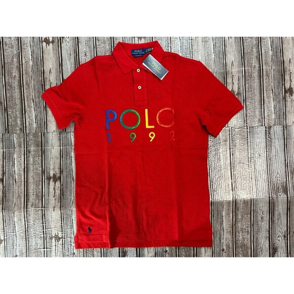Polo Ralph Lauren Classic Fit embroided logo polo shirt sz S color red NWT $125 - Picture 1 of 3
